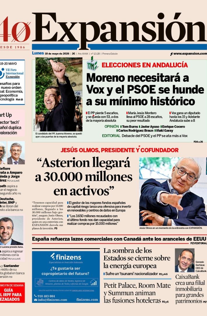Portada Expansión 18 de mayo