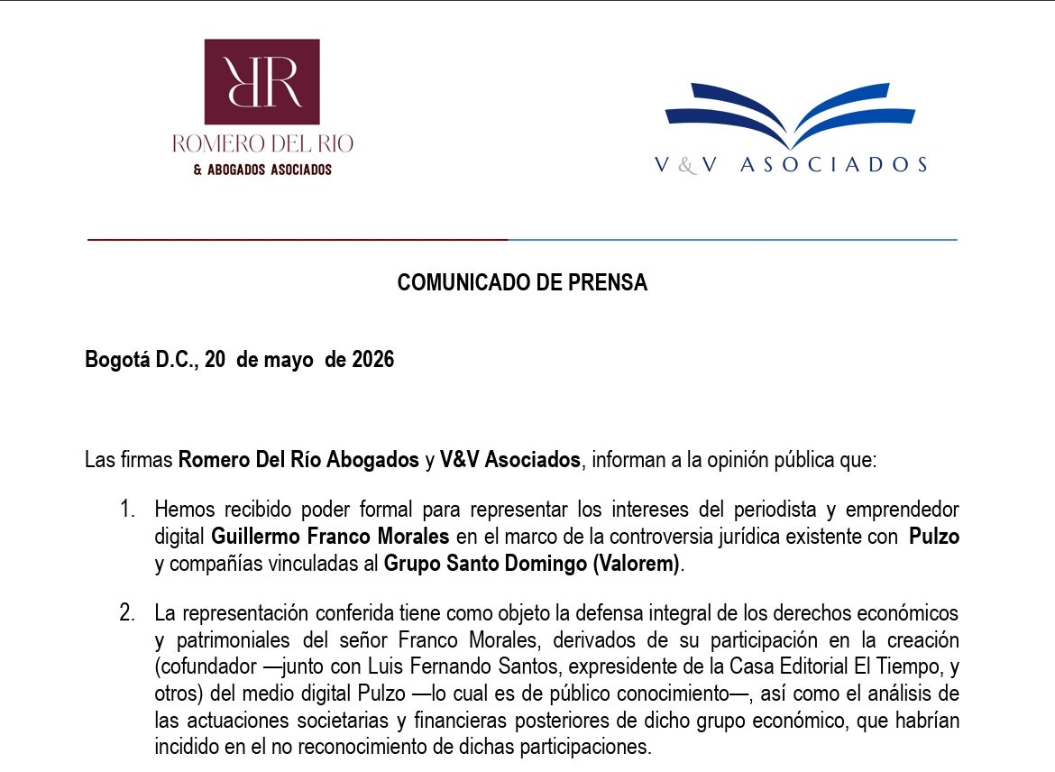 Representación de Guillermo Franco