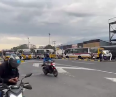 Bloqueos en vías en Cali