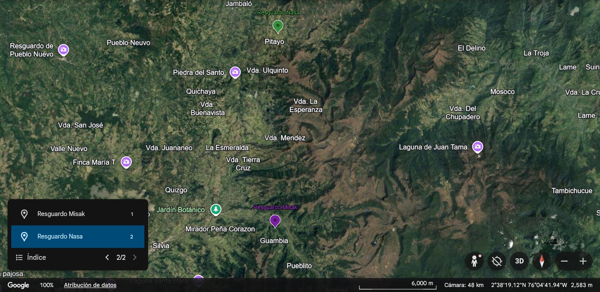 Zona territorial en disputa