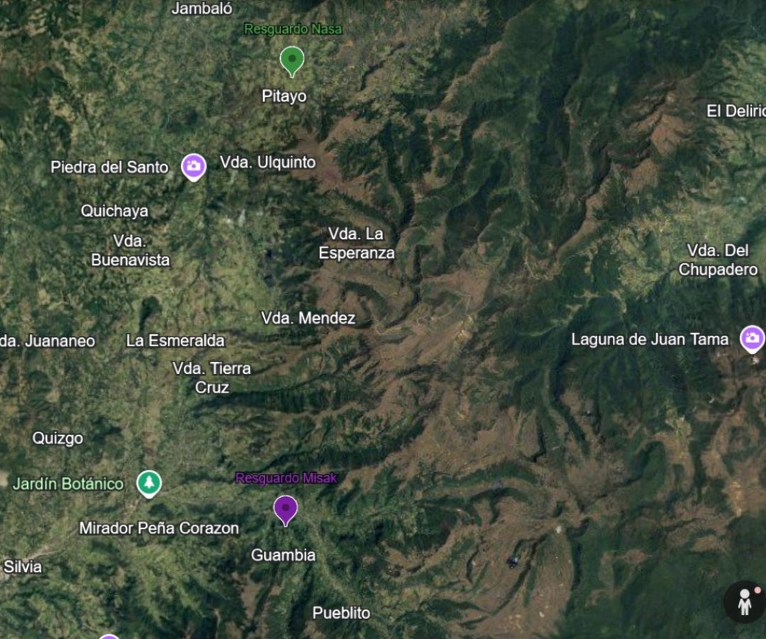 Territorio en disputa en el Cauca