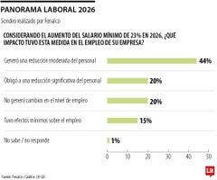 De cada 10 empresas, ocho dejaron de emplear por alza del mínimo De cada 10 empresas, ocho dejaron de emplear por alza del mínimo