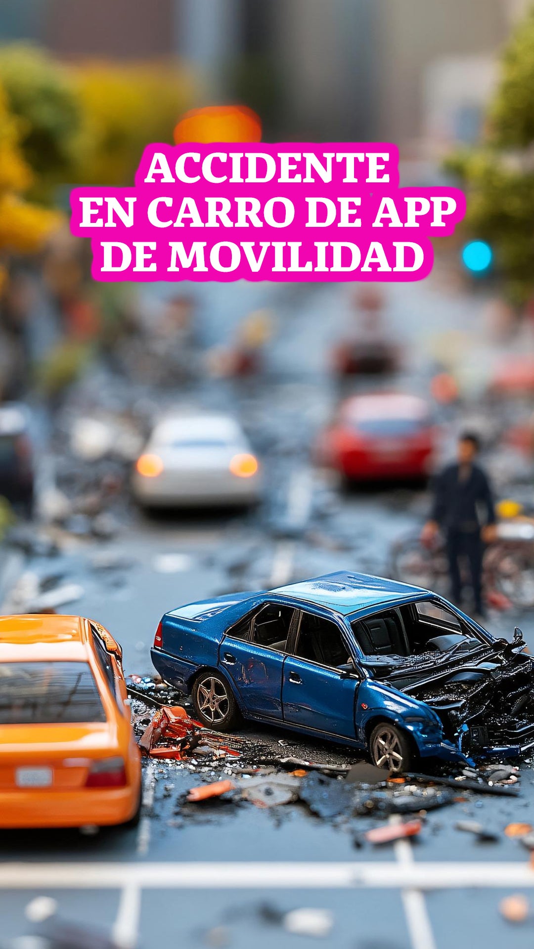 Accidentes a bordo de carro en app de movilidad