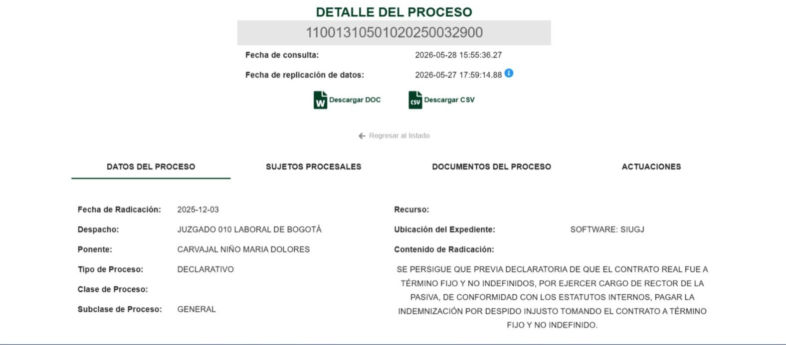 Universidad del Rosario confirmó demanda del exrector Cheyne García
