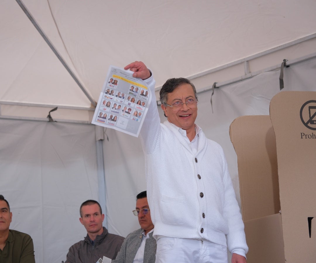 Presidente Gustavo Petro hizo público su voto