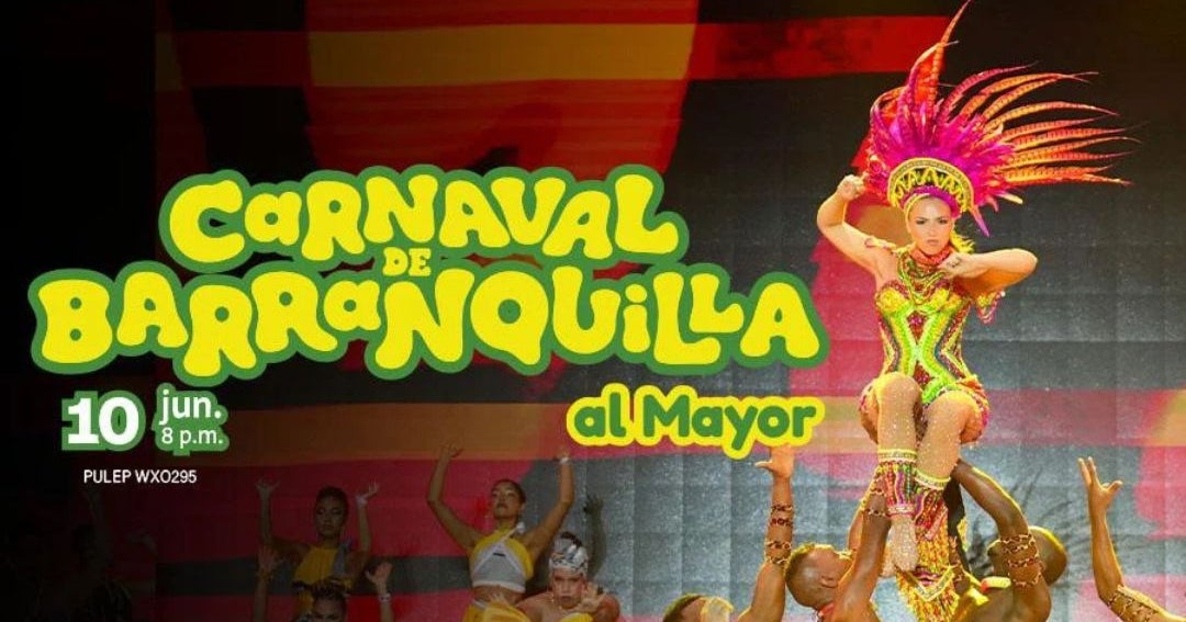 El Carnaval de Barranquilla el próximo 10 junio al Teatro Mayor Julio Mario