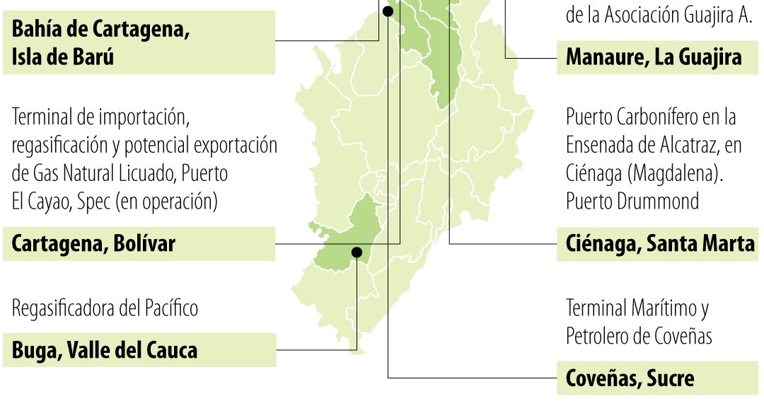Colombia: déficit de regasificadoras ante aumento de importaciones de gas