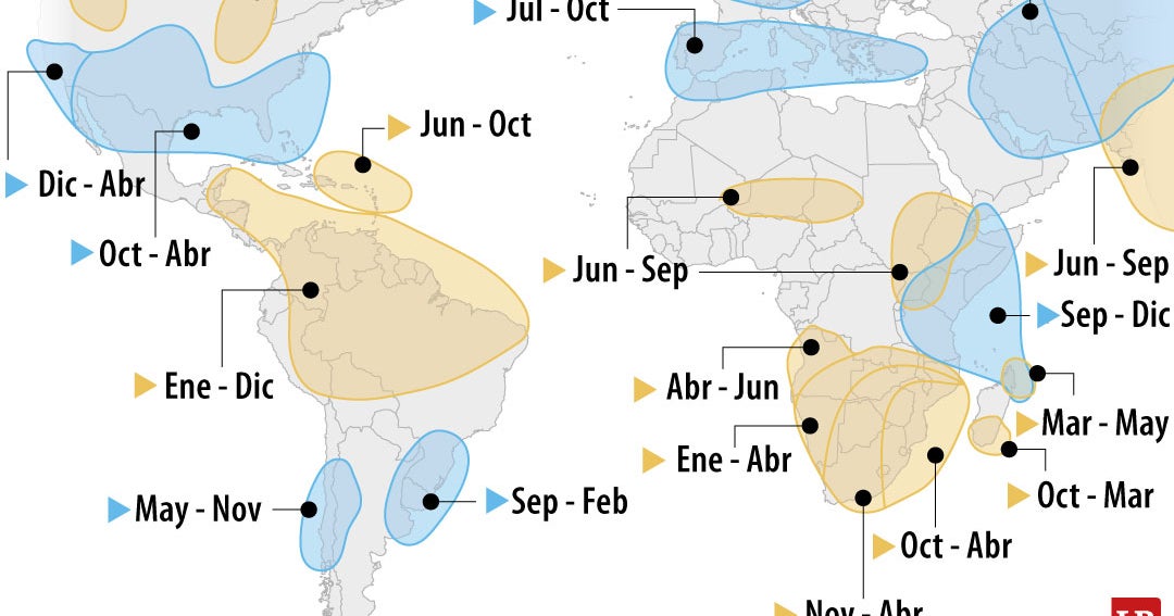 Estos son los países que estarán más expuestos al fenómeno de El Niño