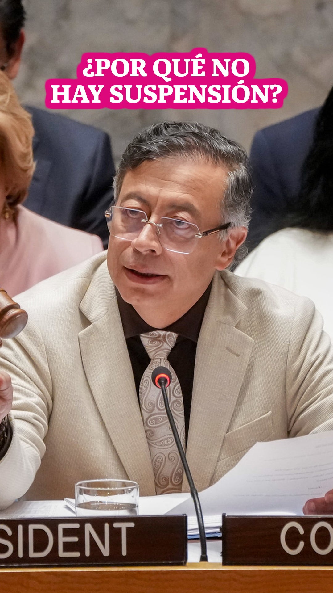 Suspensión de Petro