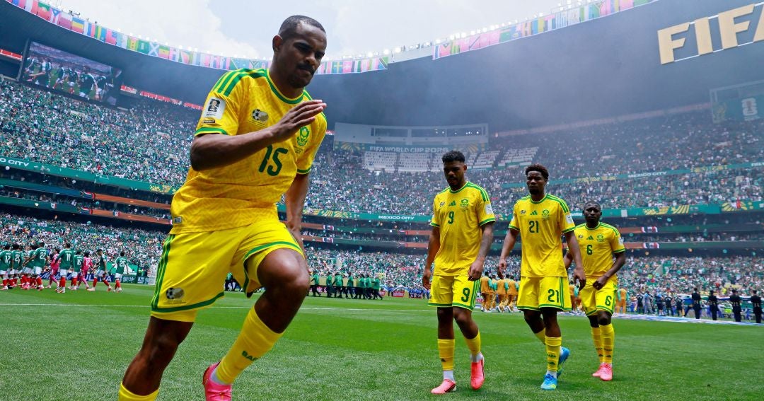 Bailes de la selección sudafricana al salir al cam