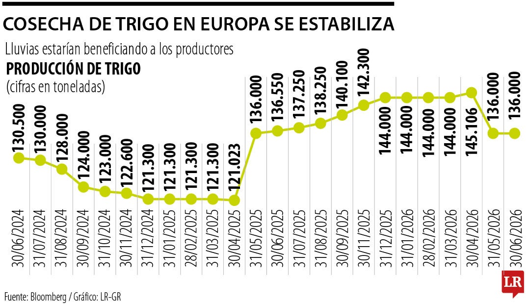 Balance de la producción de trigo europeo al cierre de mayo de 2026