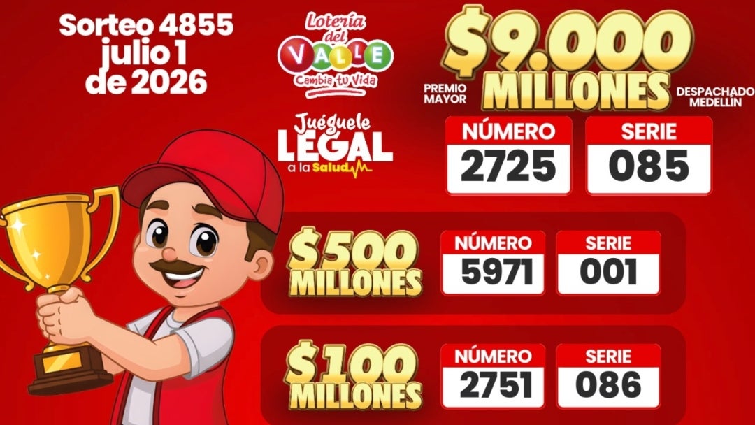 Resultados Lotería del Valle 1 de julio