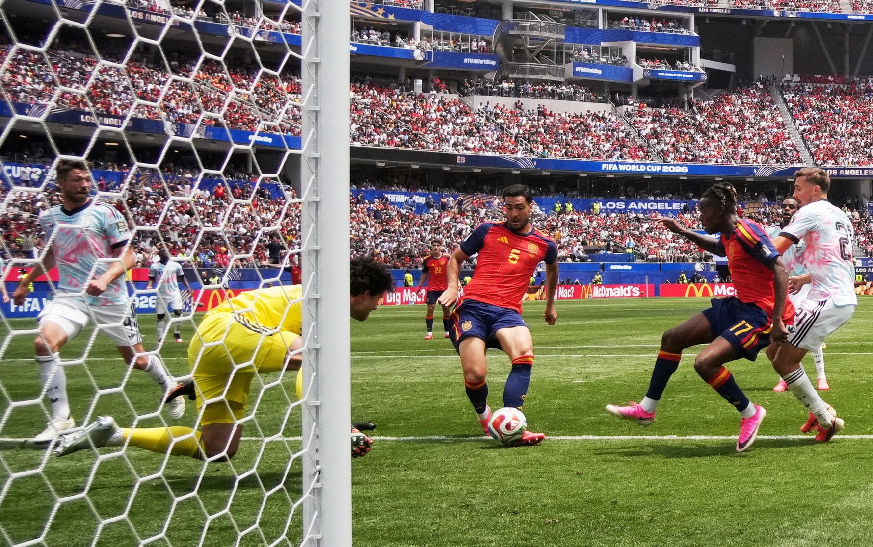 España avanza a semifinales del con gol agónico del suplente Mikel Merino ante Bélgica