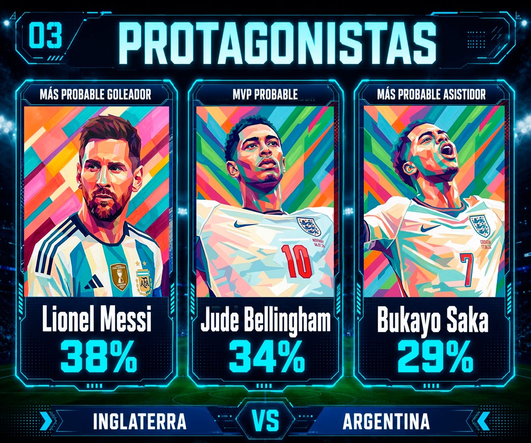 Inglaterra parte como favorita sobre Argentina para avanzar a la final del Mundial