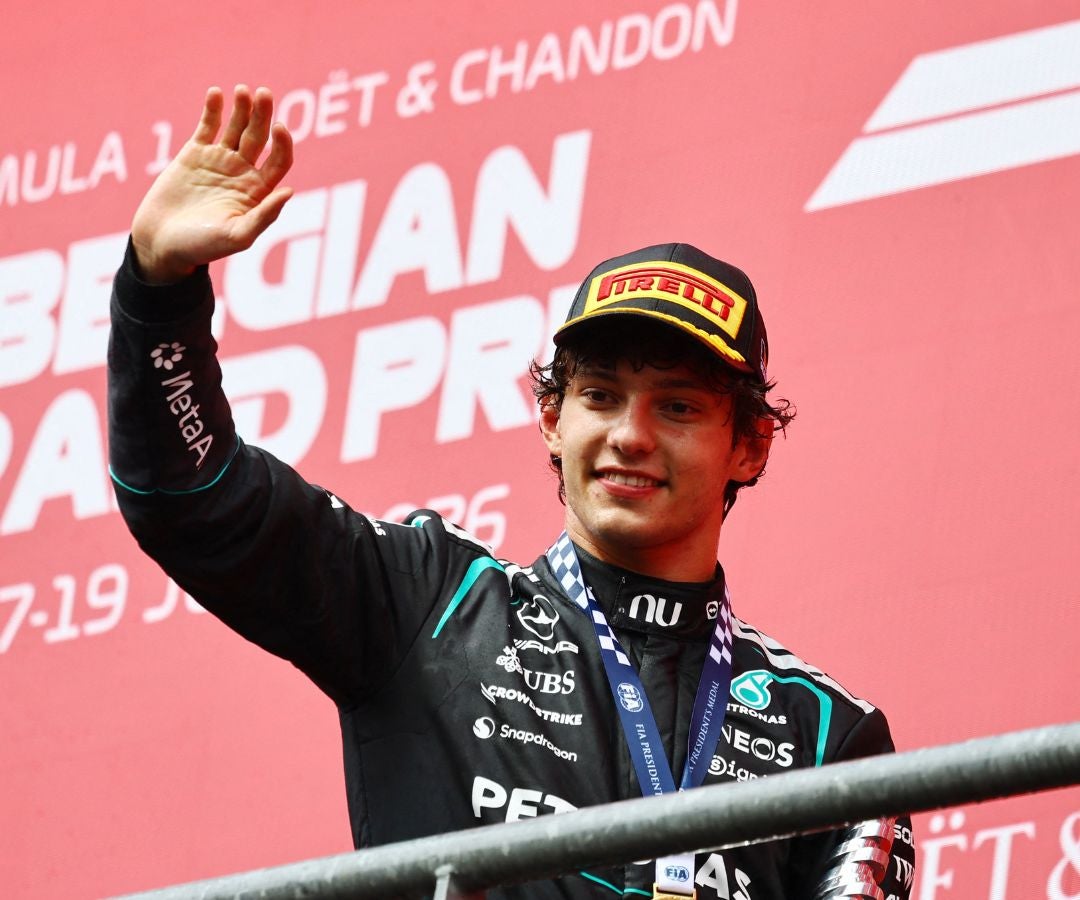 Kimi Antonelli dominó el GP de Bélgica y estiró la ventaja en el campeonato
