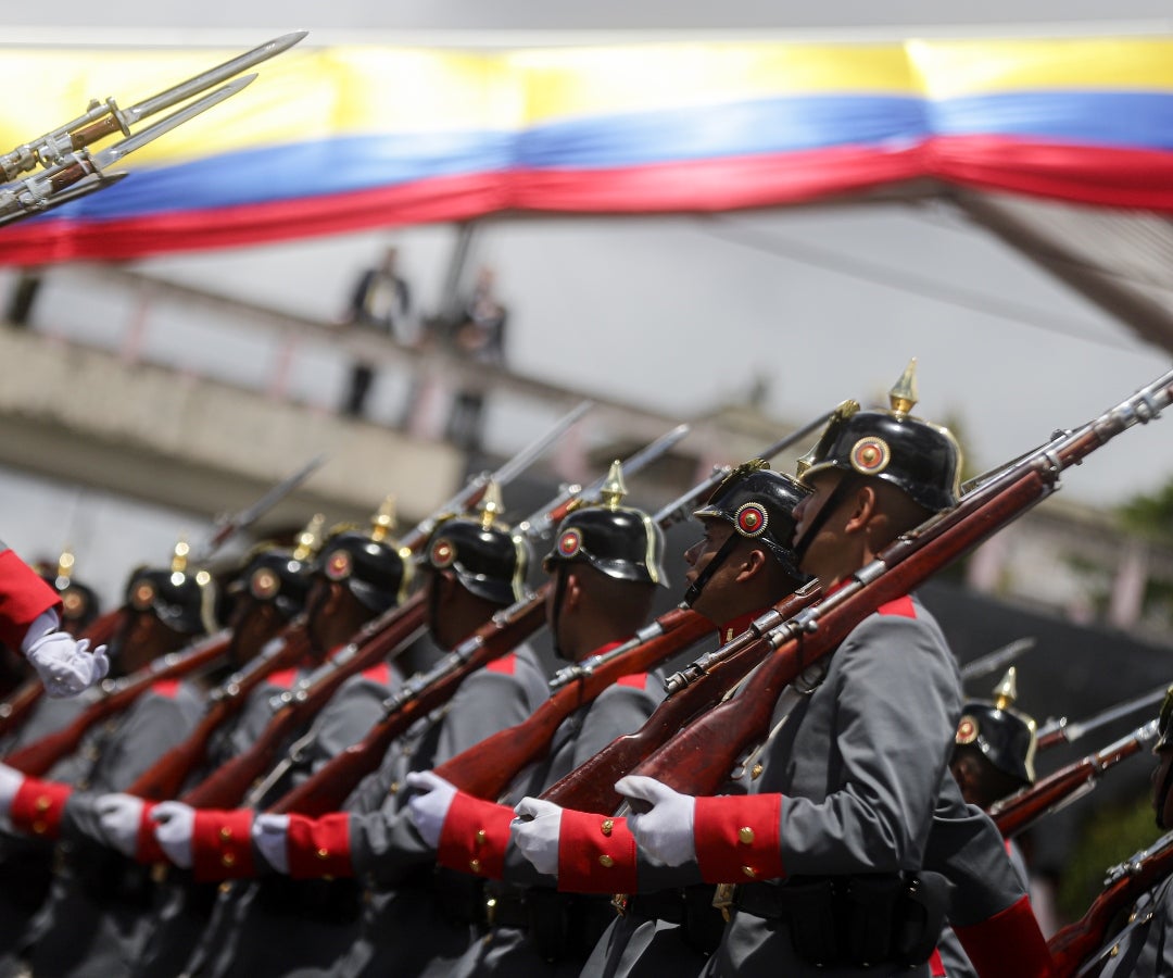 Desfile militar del 20 de julio en Bogotá