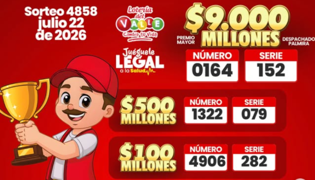 Lotería del Valle 22 de julio