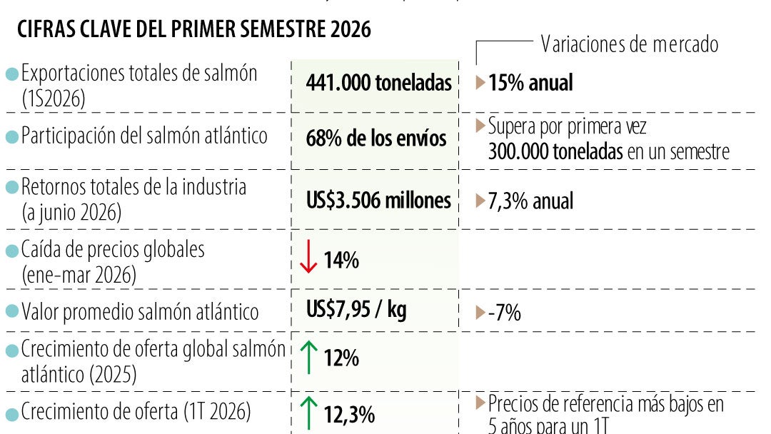 Industria salmonera de Chile bajo presión.