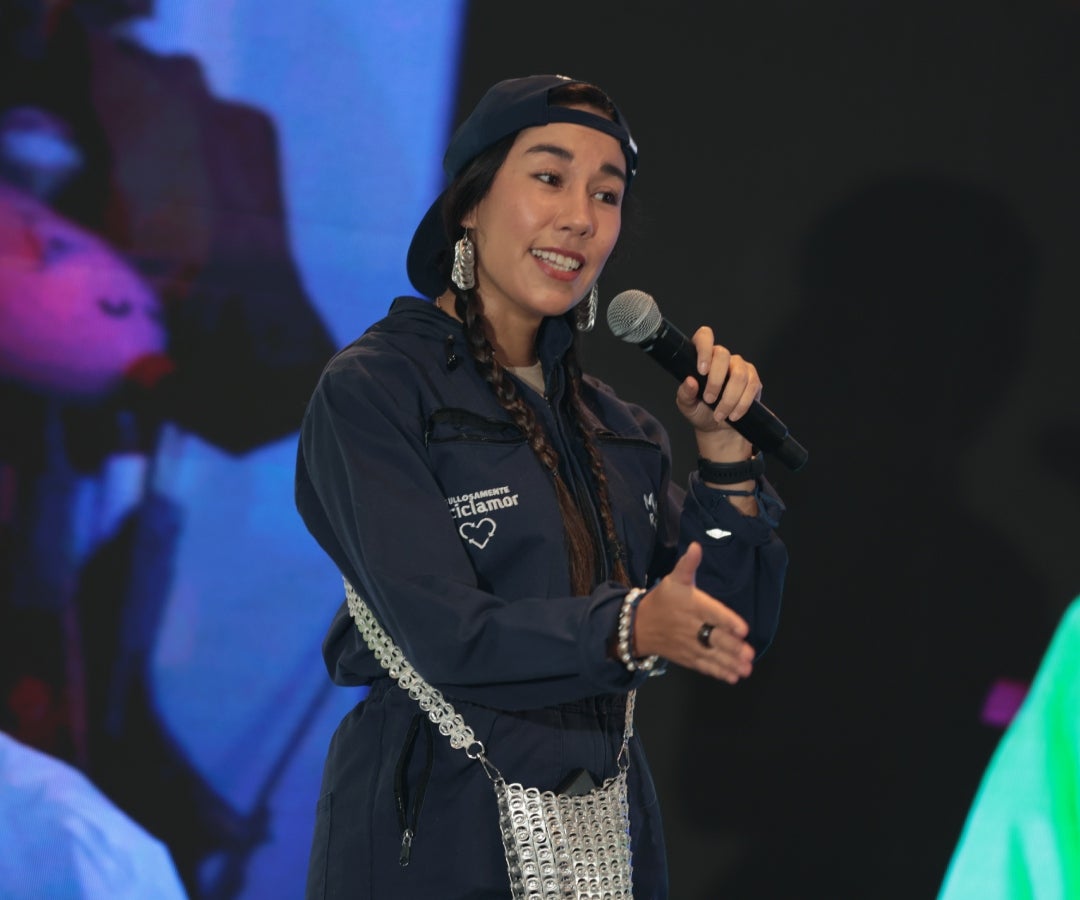 Marce, la recicladora, creadora de contenido