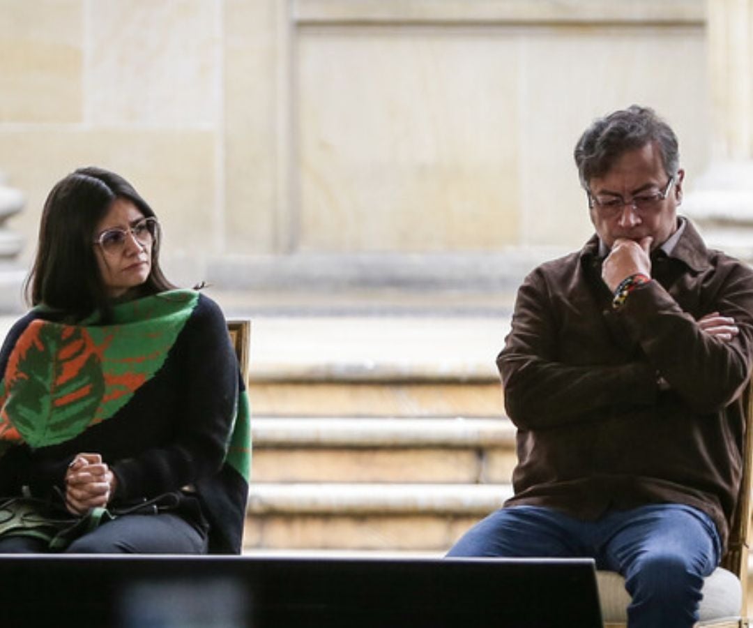 Angie Rodríguez, Gustavo Petro.