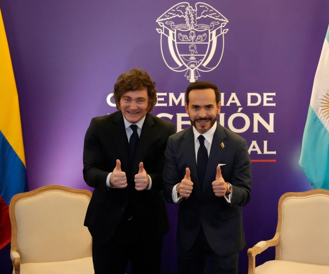 Reunión entre Abelardo y Milei