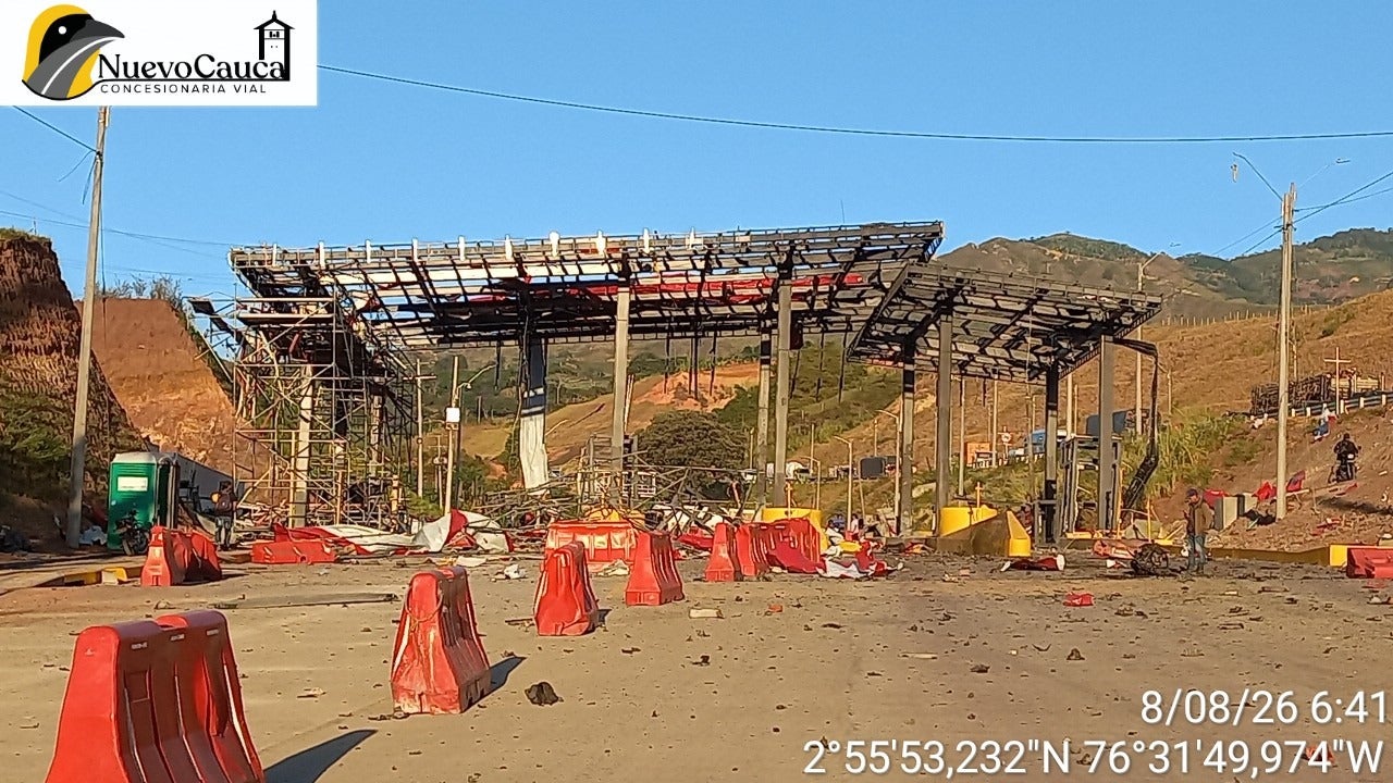 Primer ataque con explosivos en Gobierno de De La Espriella destruyó peaje de Mondomo