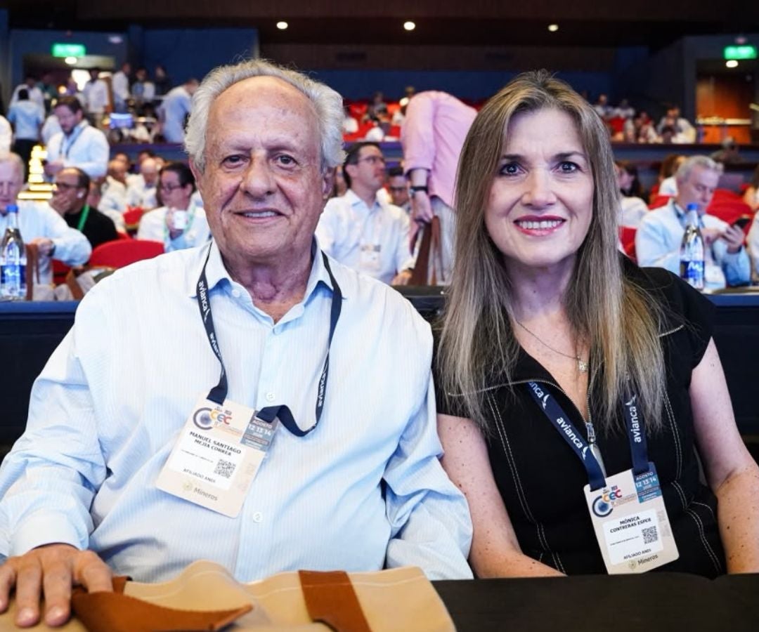 Manuel Santiago Mejía, máximo líder ejecutivo de Corbeta, Alkosto; y Mónica Contreras Esper, expresidenta de TGI.