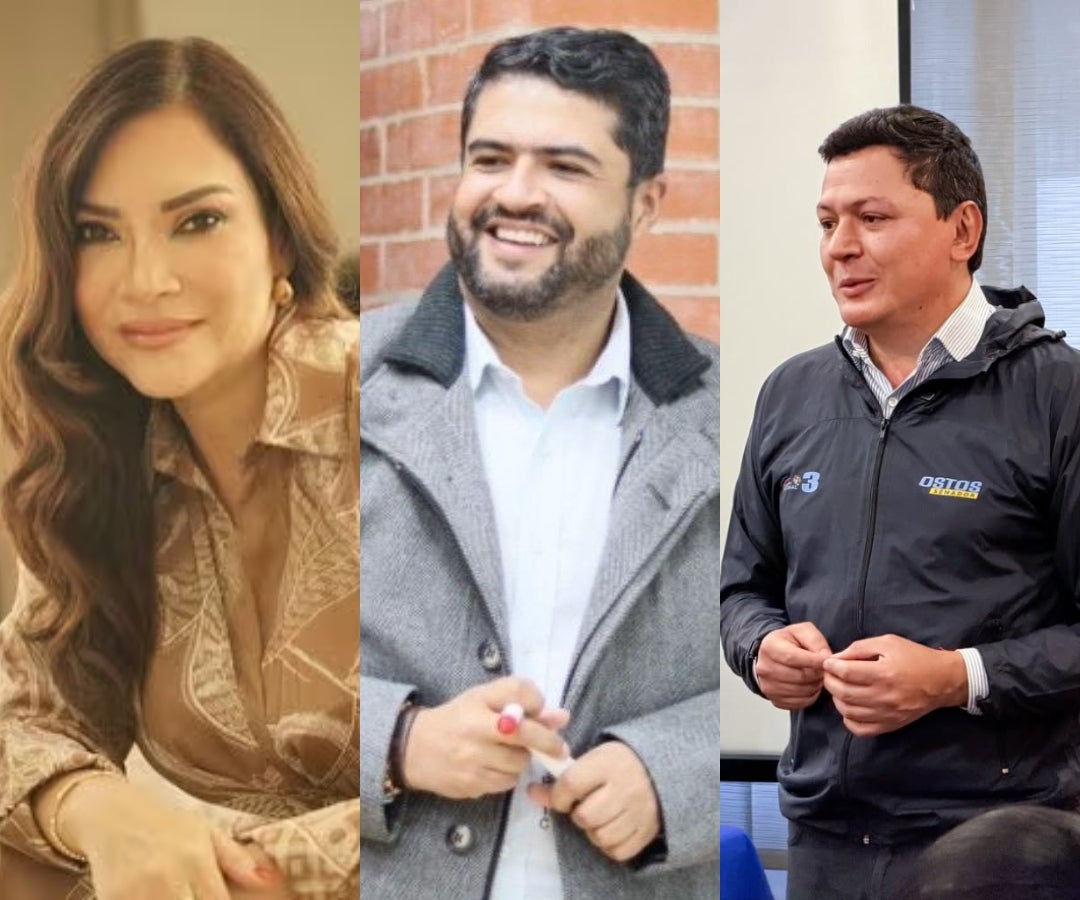 Juan Camilo Ostos como director del Invías, Ricardo Torres Castro como director del Sena y Diana Patricia Bravo como presidenta de la Sociedad de Activos Especiales, SAE.
