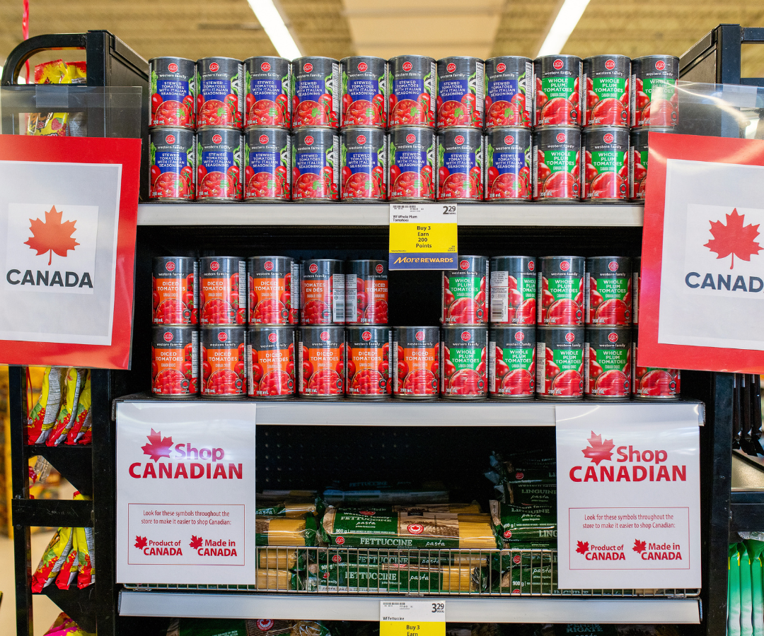 Cadena canadiense restituye etiquetas para identificar productos de EE.UU. y facilitar el boicot de consumidores