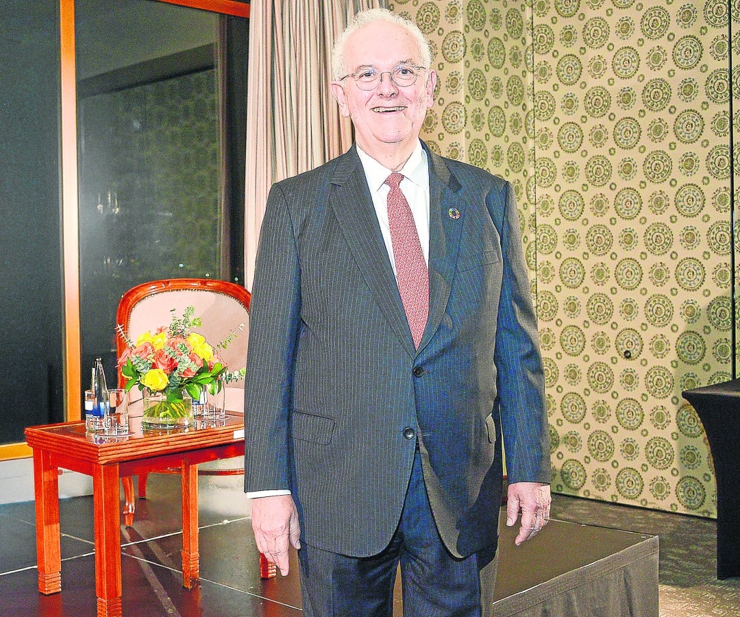 José Antonio Ocampo, exministro de Hacienda, durante el lanzamiento de su nuevo libro
