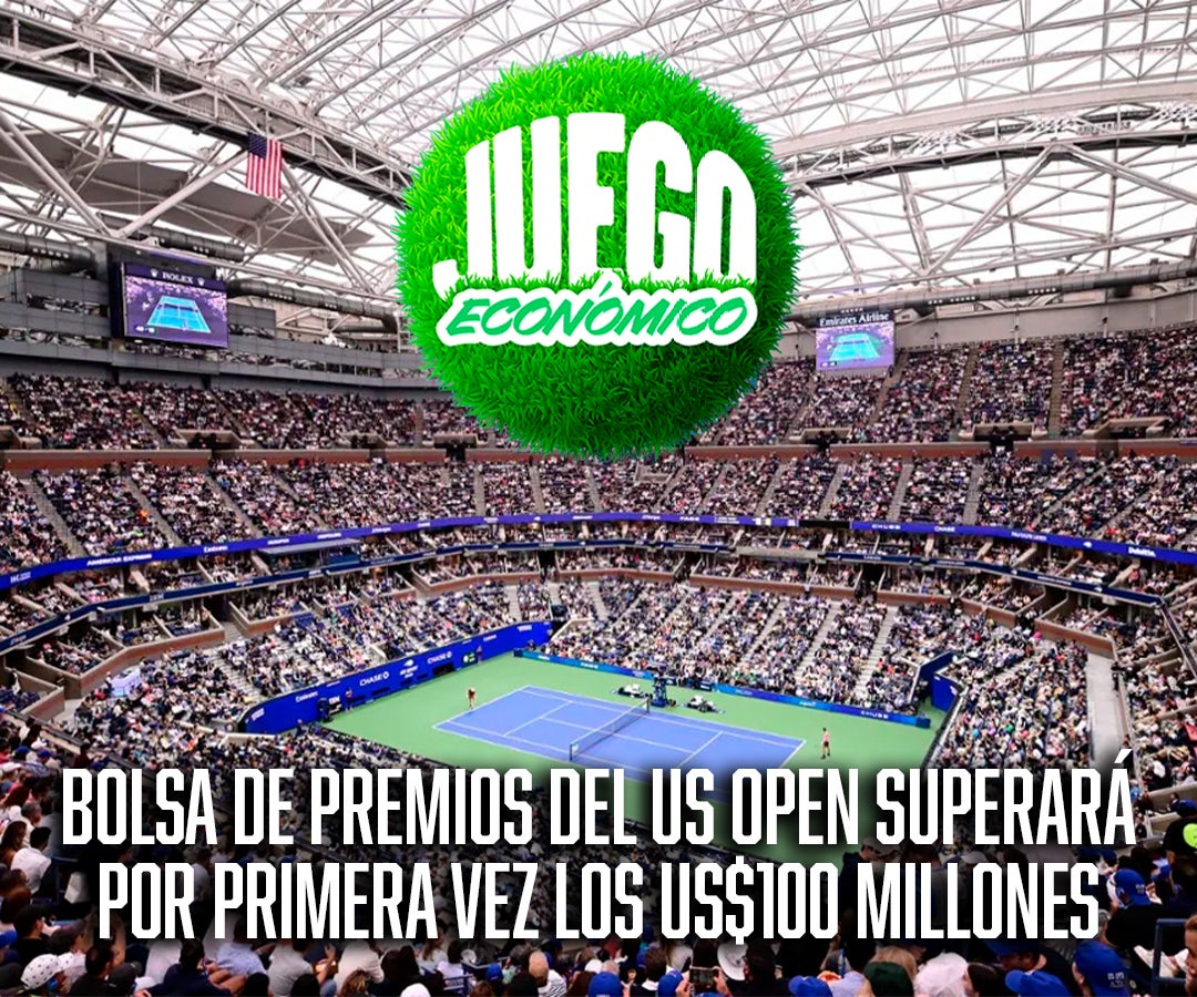 Los premios para el Abierto de Estados Unidos superan los US$100 millones