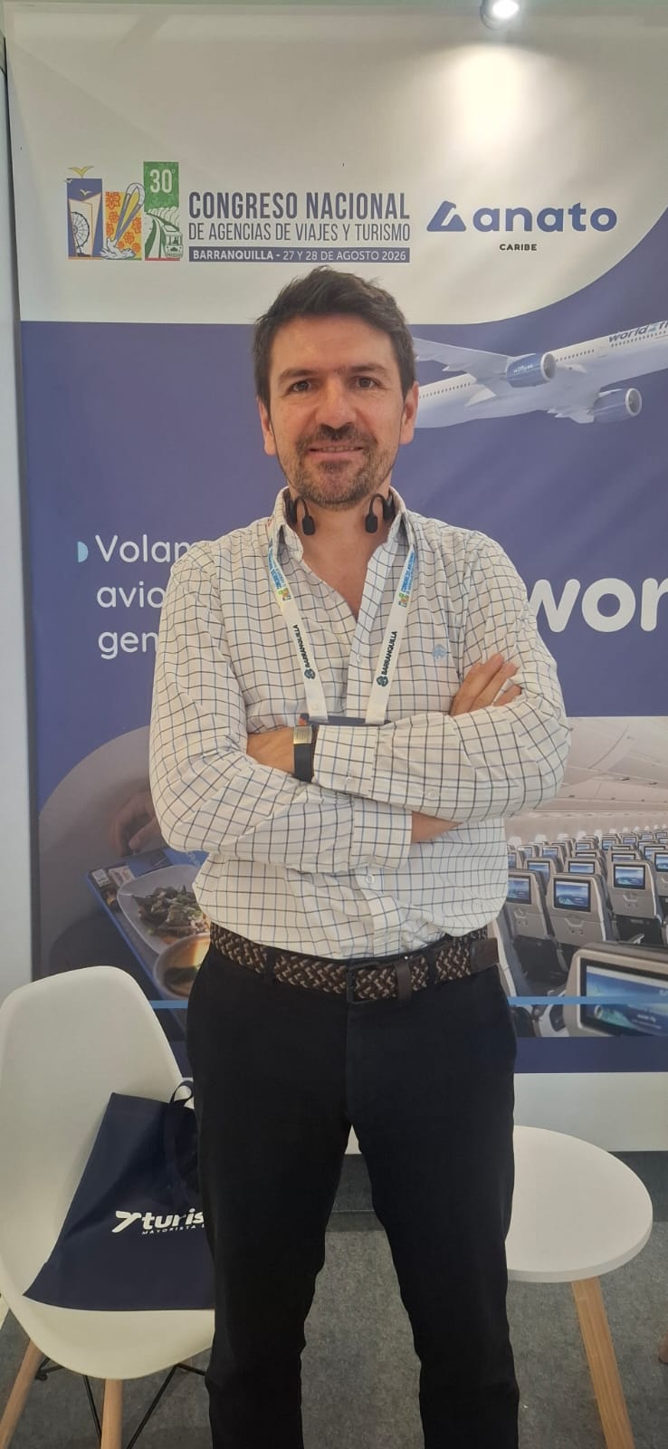 Santiago Peláez, gerente general de Unión de Representaciones, agente de ventas Colombia para World2Fly