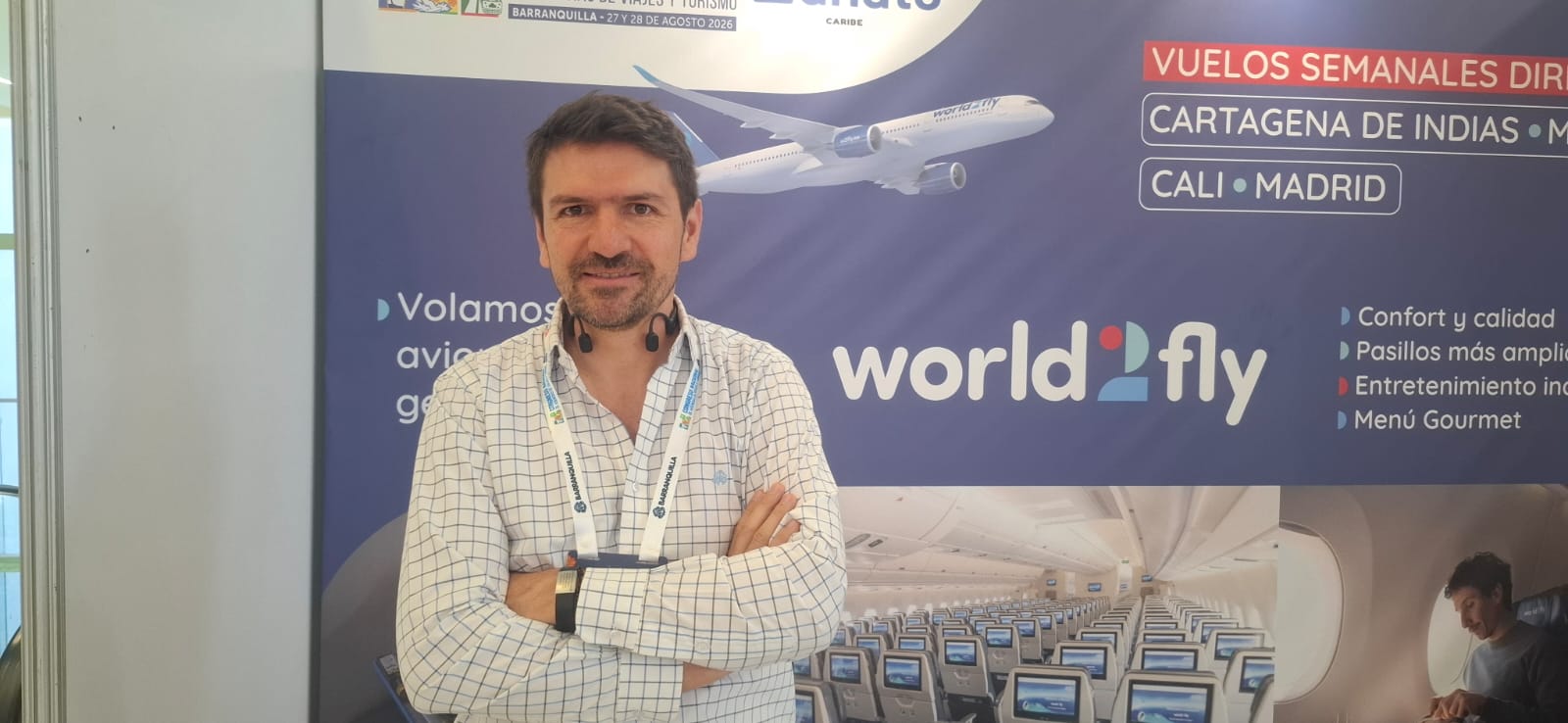 Santiago Peláez, gerente general de Unión de Representaciones, agente de ventas Colombia para World2Fly