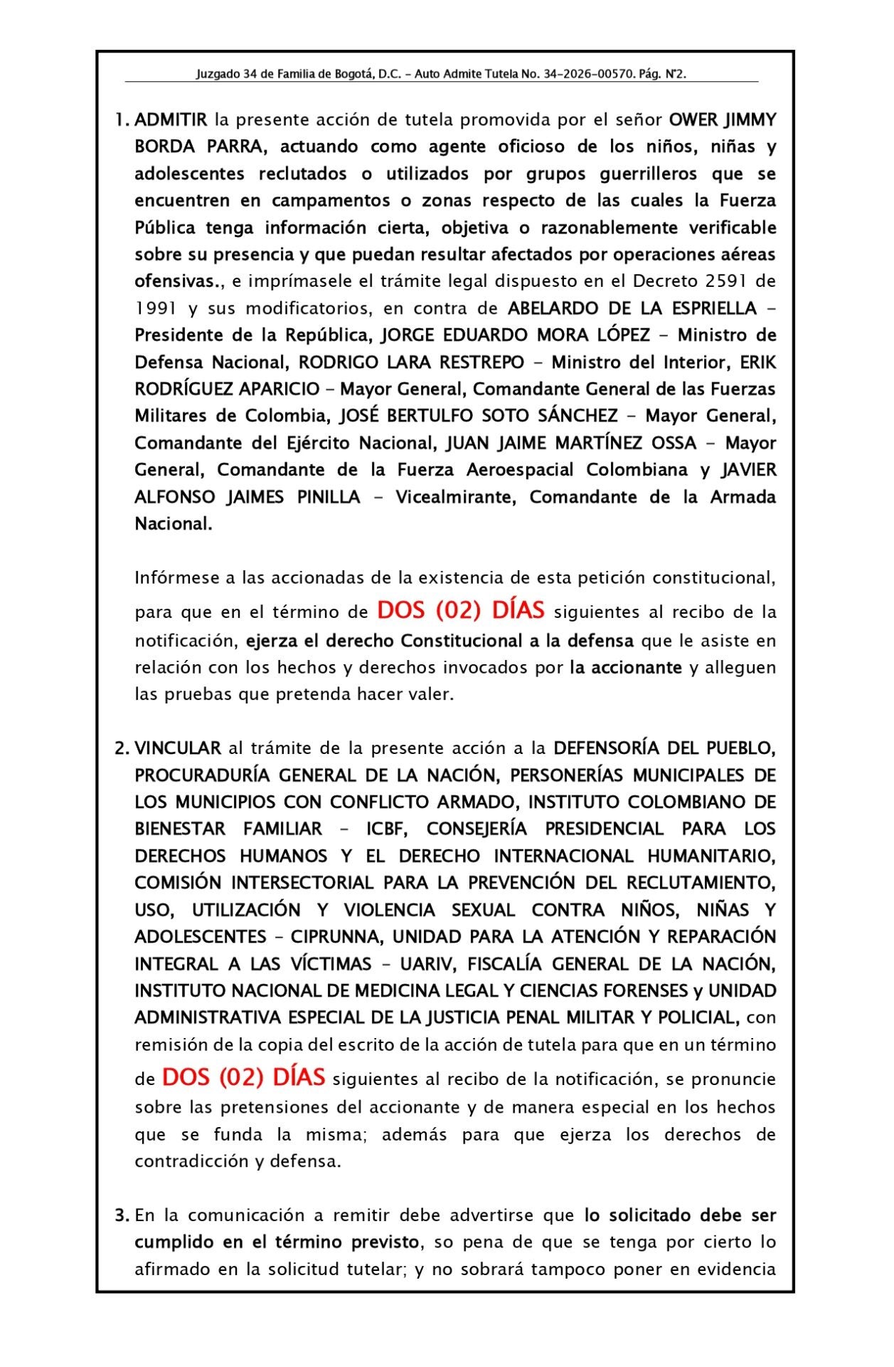 Acción de tutela