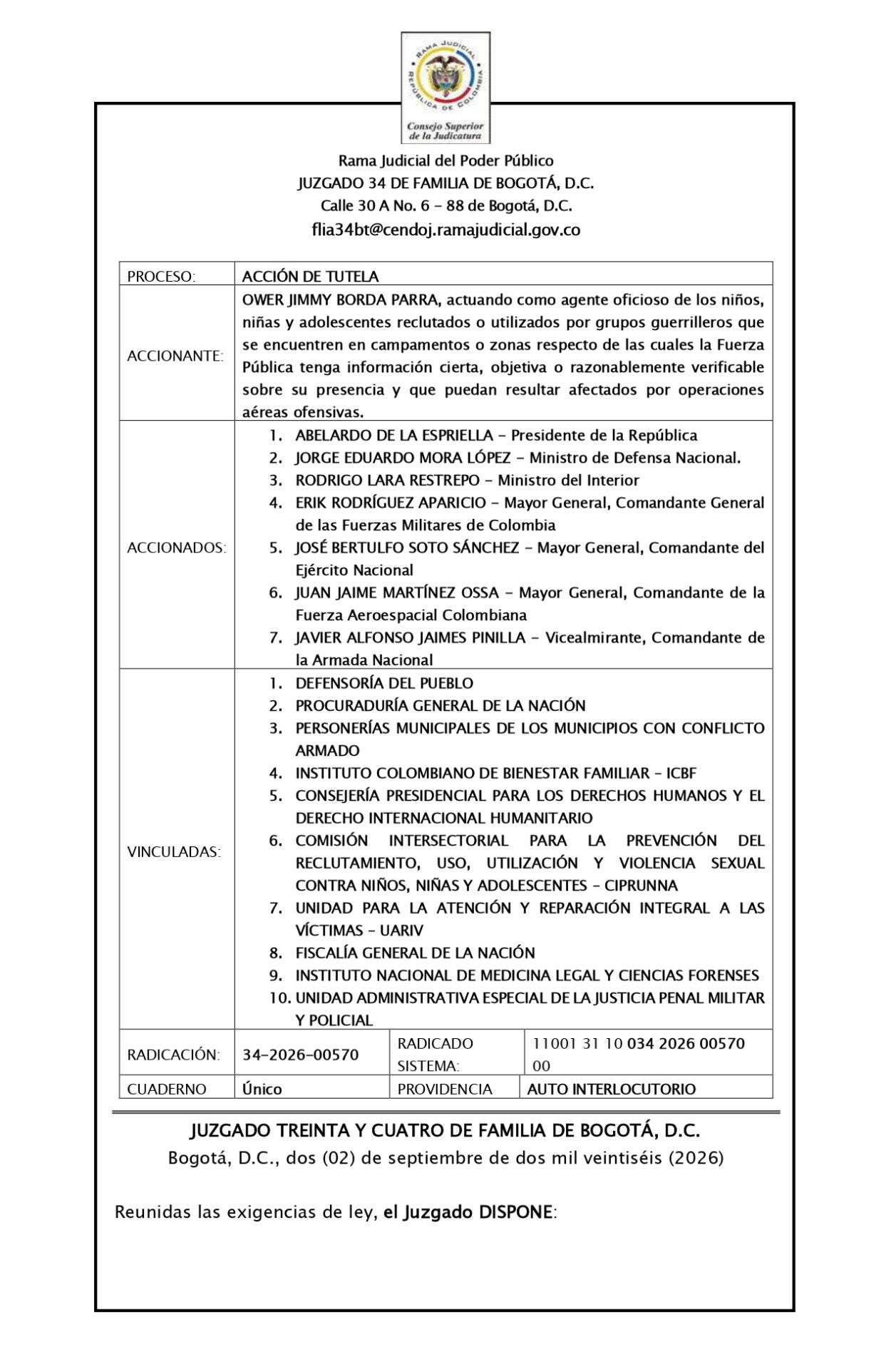 Acción de tutela