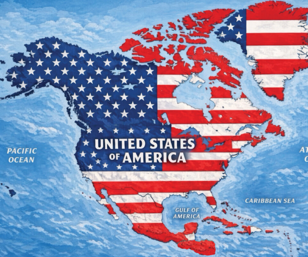 Trump sugiere mapa de Estados Unidos que incluye Canadá, Groenlandia, México y el Caribe