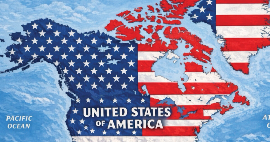 Trump shares map claiming Canada, Mexico and Greenland as US territory