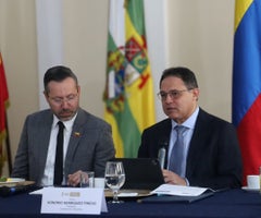 Jaime Andrés Beltrán y Honorio Henríquez, ministro de Vivienda y presidente del Senado Jaime Andrés Beltrán y Honorio Henríquez, ministro de Vivienda y presidente del Senado