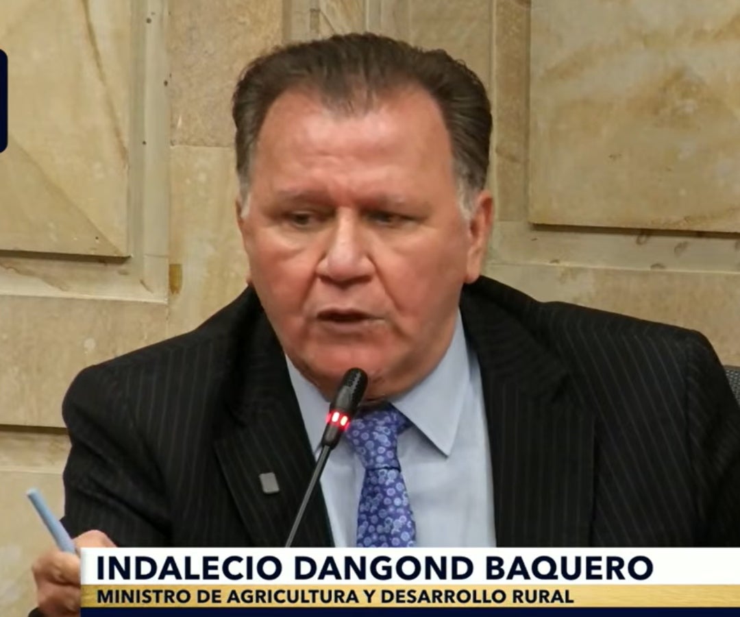 Indalecio Dangond, ministro de Agricultura