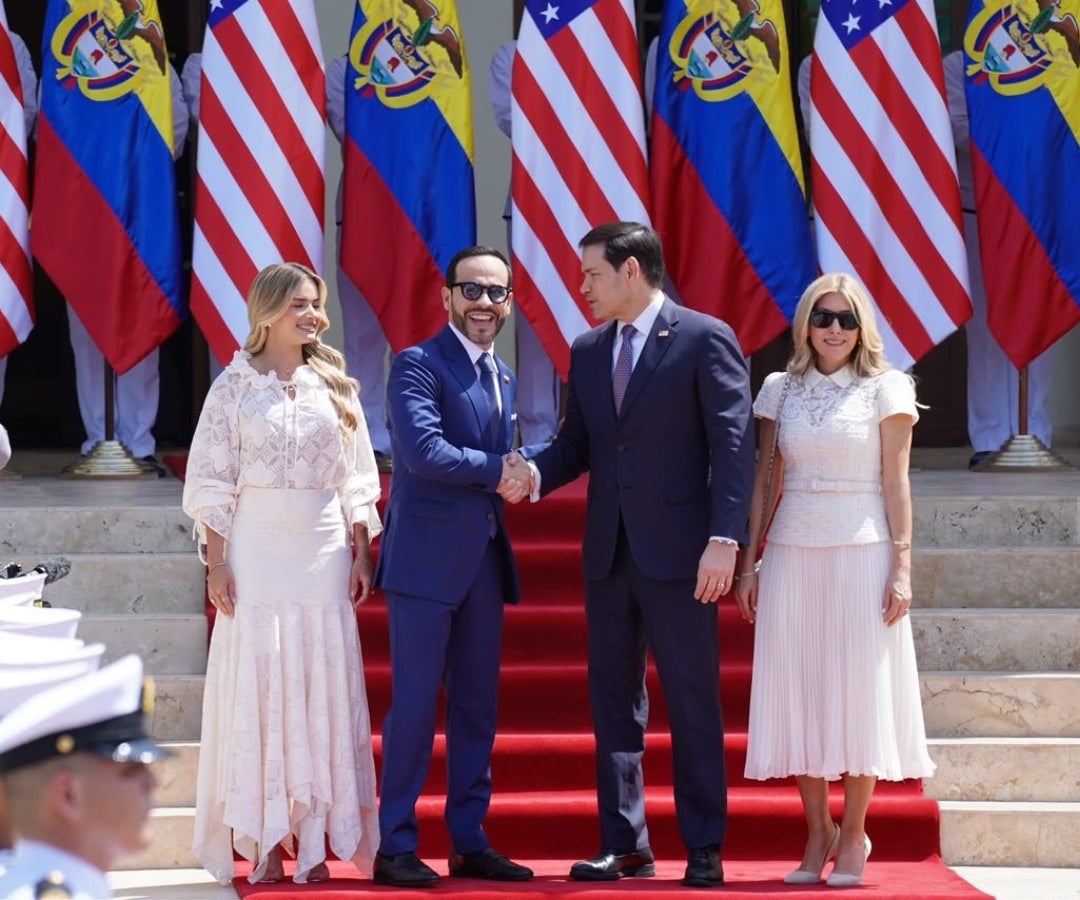 Recibimiento del gobierno colombiano al secretario de Estado de EE.UU., Marco Rubio