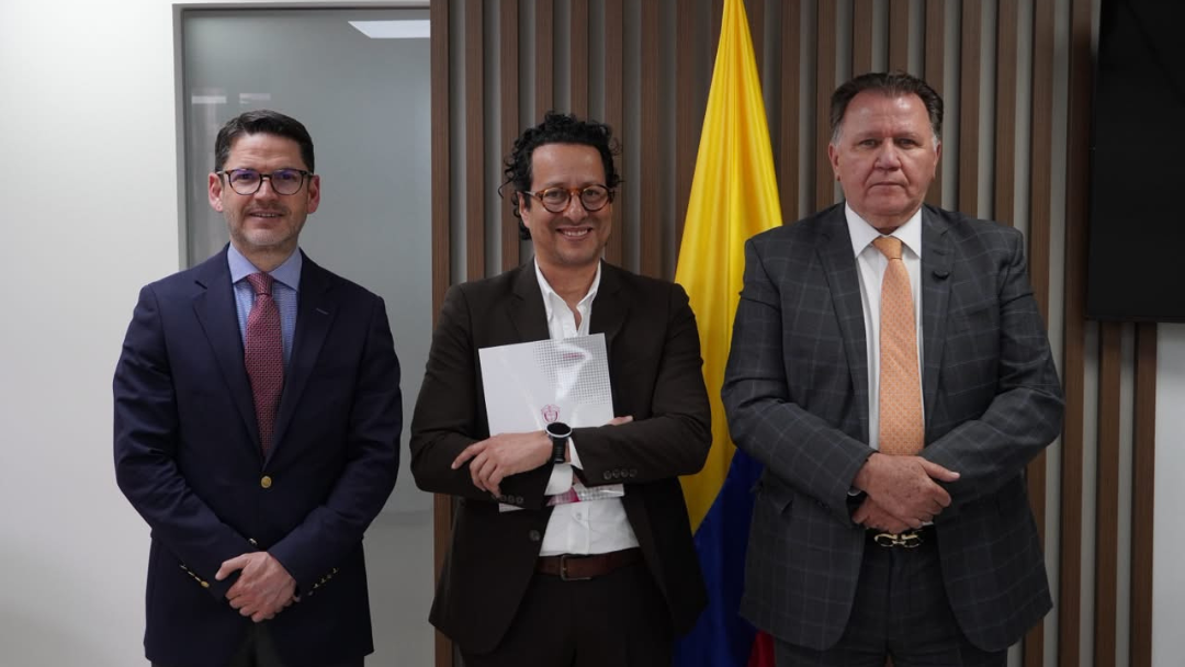 Viceministro de Asuntos Agropecuarios, Arturo Dajud; director del Dane, Ricardo Valencia; y ministro de Agricultura, Indalecio Dangond