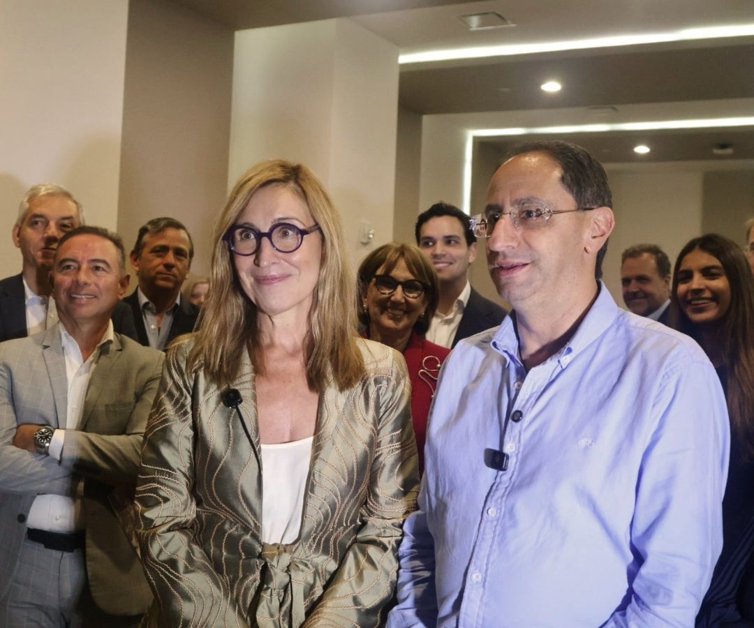 Nuria Vilanova y José Manuel Restrepo presidente de Ceapi y vicepresidente