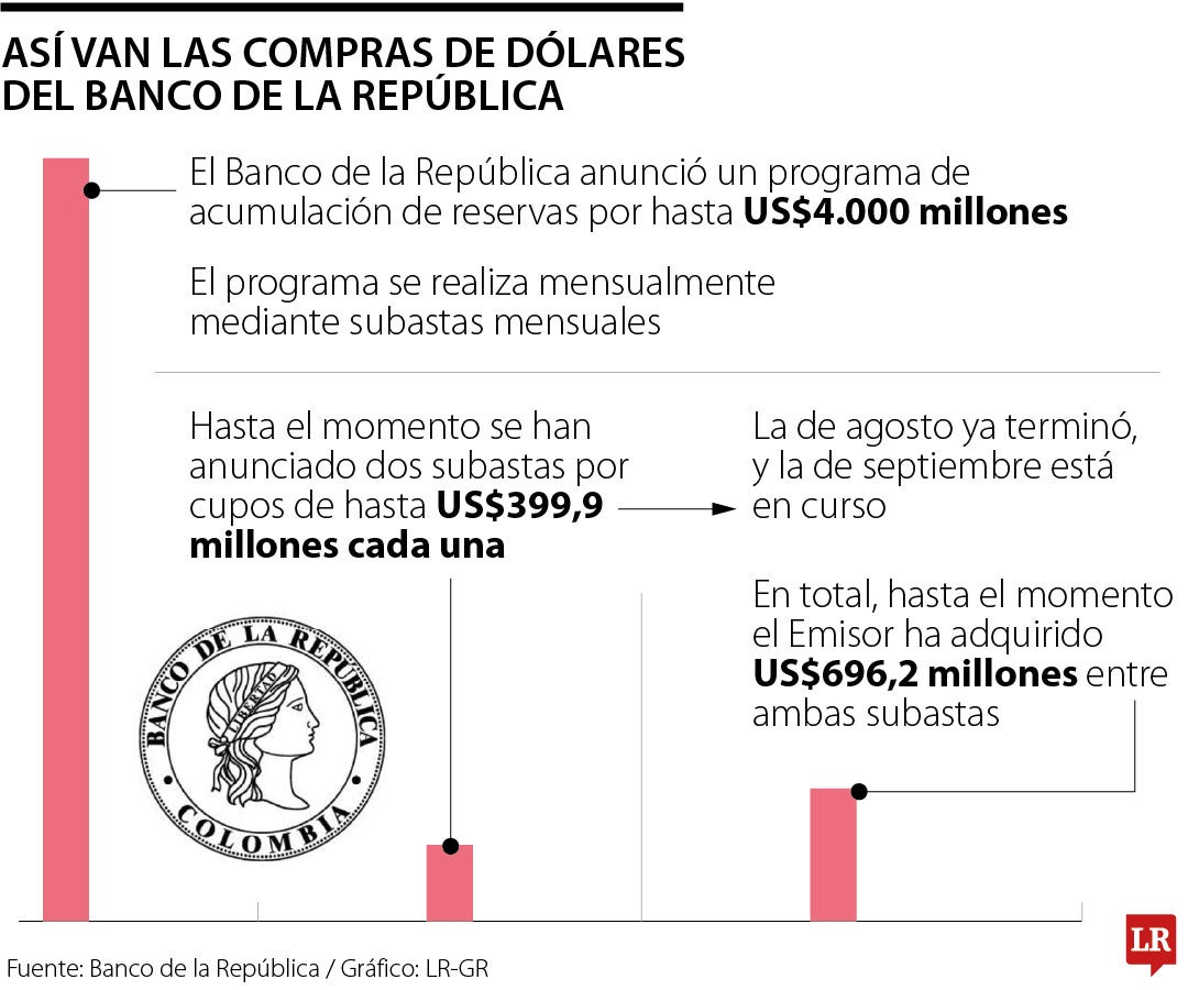 El Banco de la República debe ralentizar la compra de los dólares externos