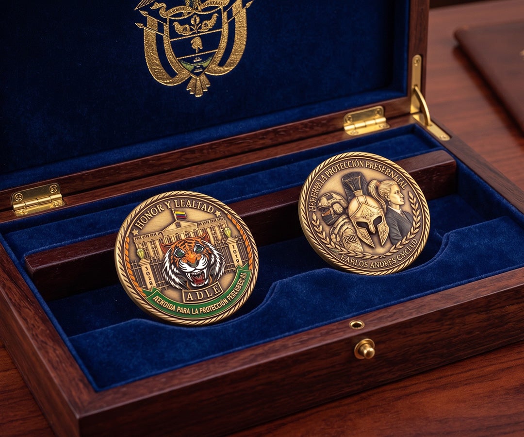 Moneda protocolaria del Gobierno De la Espriella