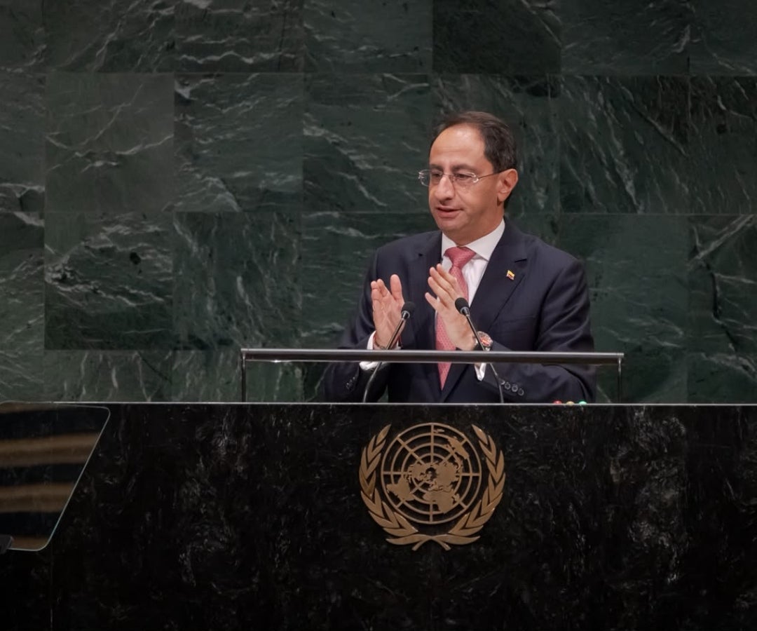 El vicepresidente José Manuel Restrepo, en la Asamblea de las Naciones Unidas