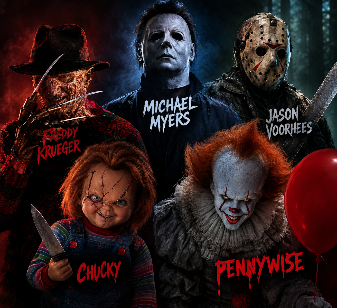 Los cinco asesinos más famosos del cine de terror.