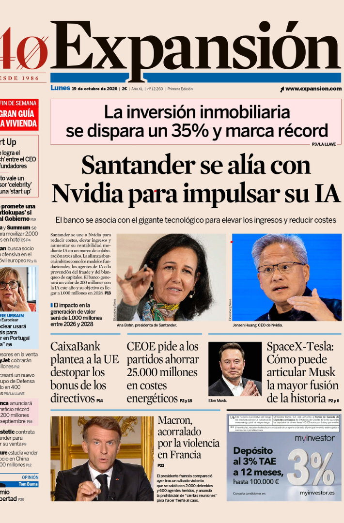 Portada Expansión 19 de octubre