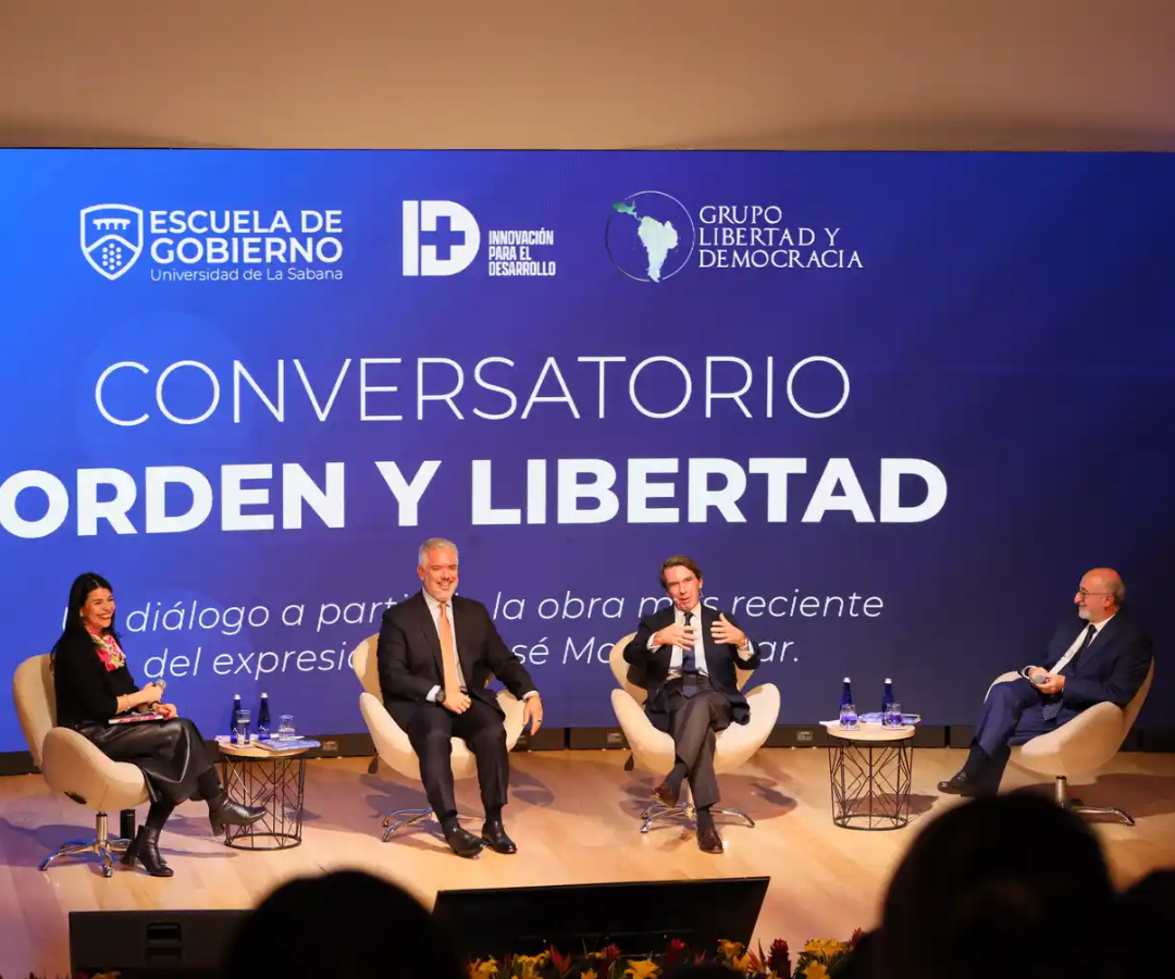 José María Aznar e Iván Duque debatieron sobre democracia, libertad y retos del orden mundial