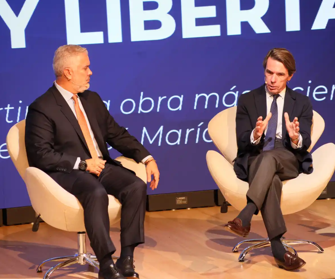 José María Aznar e Iván Duque debatieron sobre democracia, libertad y retos del orden mundial