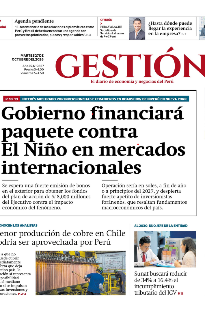 Portada Gestión 27 de octubre
